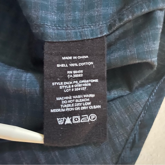 THEORY Long Sleeve Plaid Button Down Dress Shirt Men’s Size XL - Picture 4 of 7